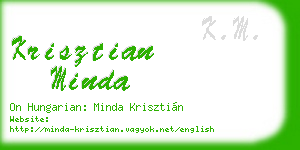 krisztian minda business card